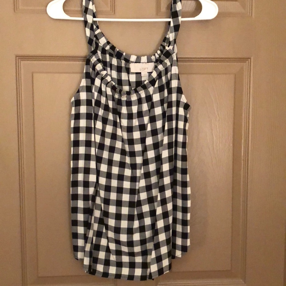 Loft gingham tank